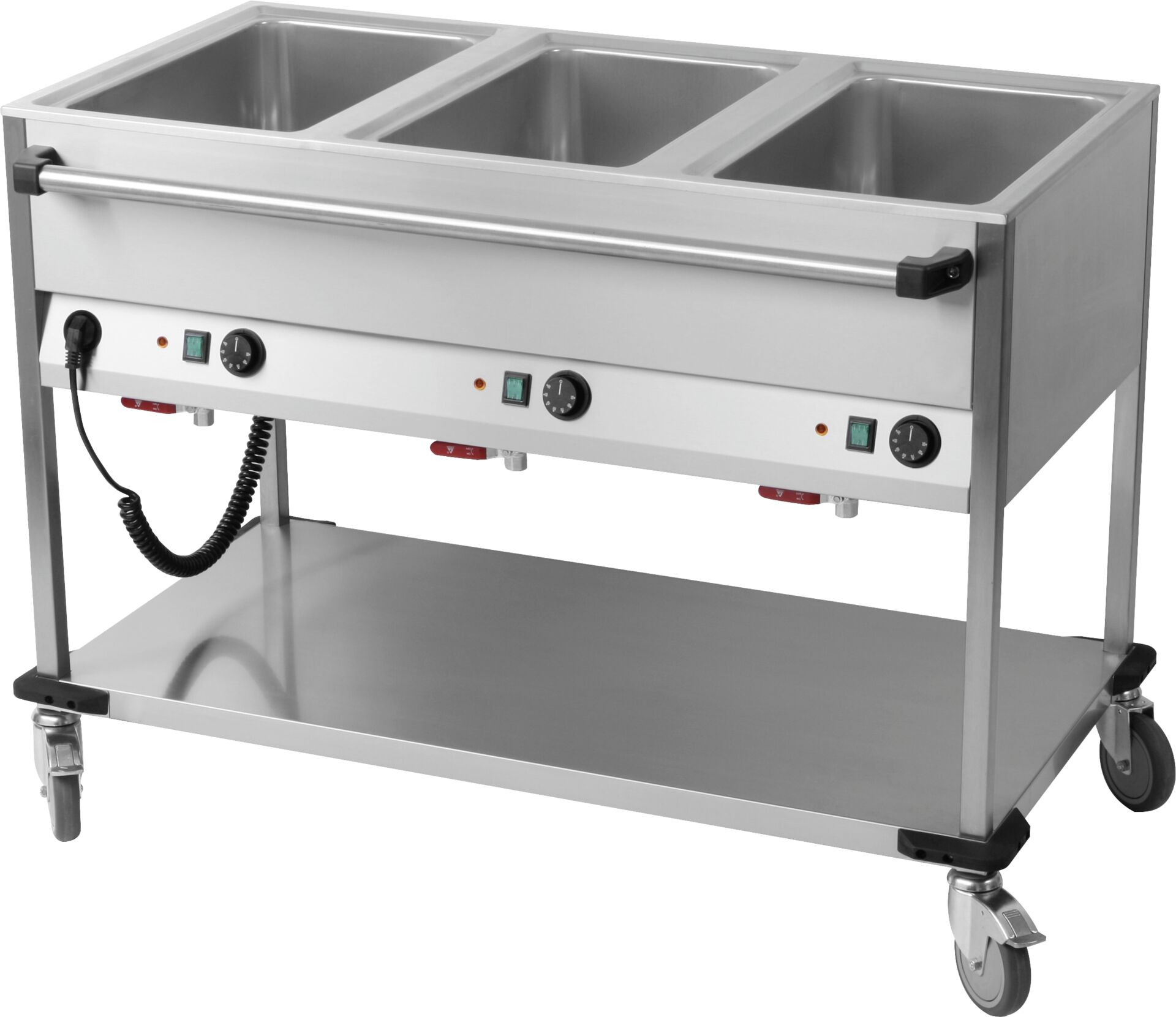 Fahrbares Wasserbad 3 Becken